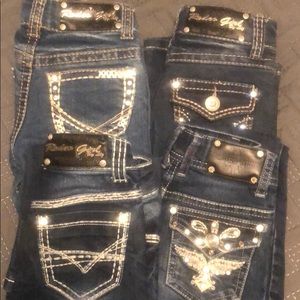 4 pairs Rodeo girl by Liz girls western jeans 6